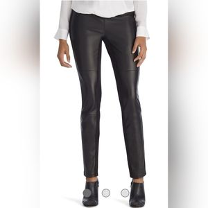 White House Black Market The legging Leather pants size 2